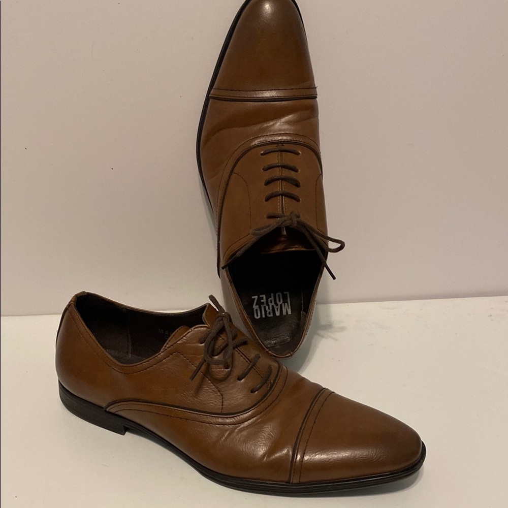 Men's Brown Leather Dress Shoes